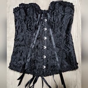 Elegant Black Corset Top